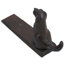 Dog Door Stop Cast Iron Metal Rustic Doorstop Wedge House Home Canine