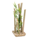 2 Aquatic Aquarium Decor Bamboo Stick Medium Fish Tank Ornaments 9x11x25cm