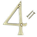 Brass House Numbers Numerals 0-9 Door Sign 70mm Plaque Street Letter Mail