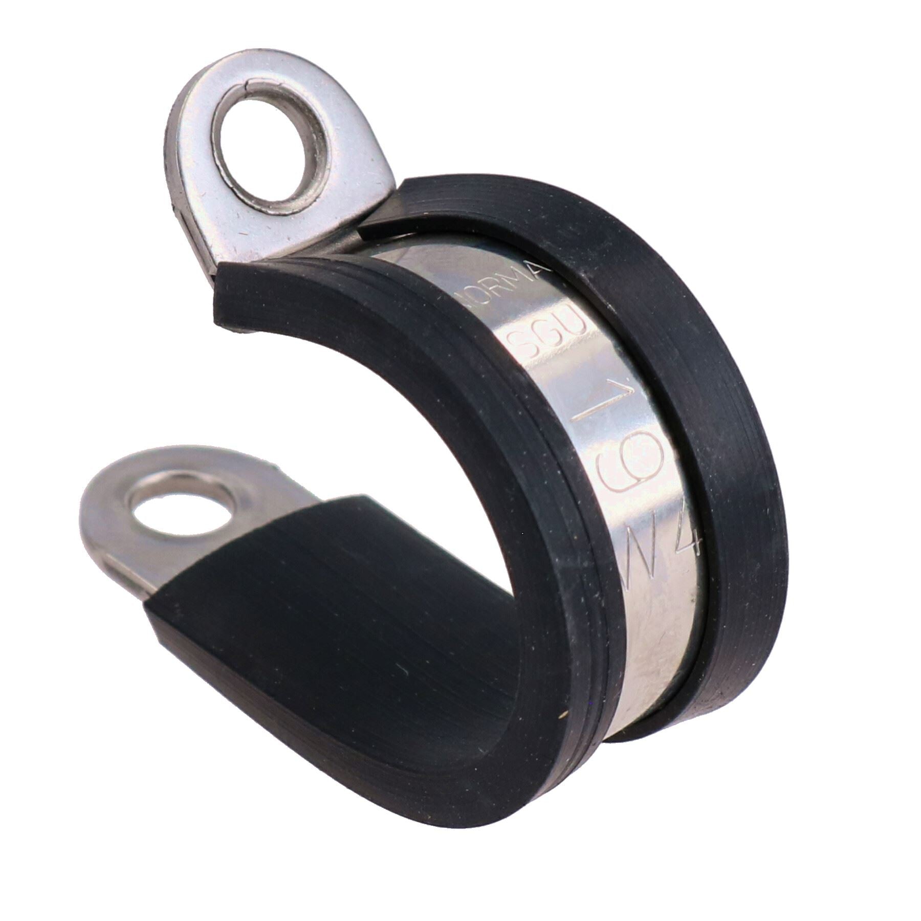 Pack of 10 Stainless Steel Rubber Lined P Clips Pipe Cable Clamp