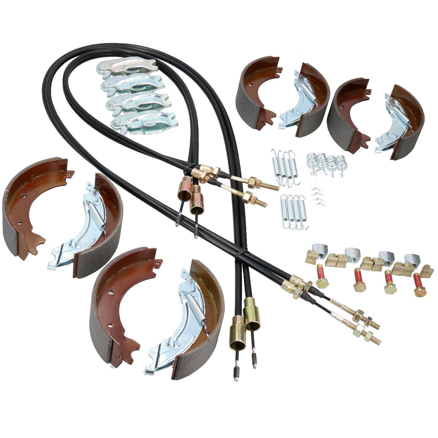 Brake Shoe & Cable Full Refurb Kit for Ifor Williams Tipper Trailer TT85 2700kg