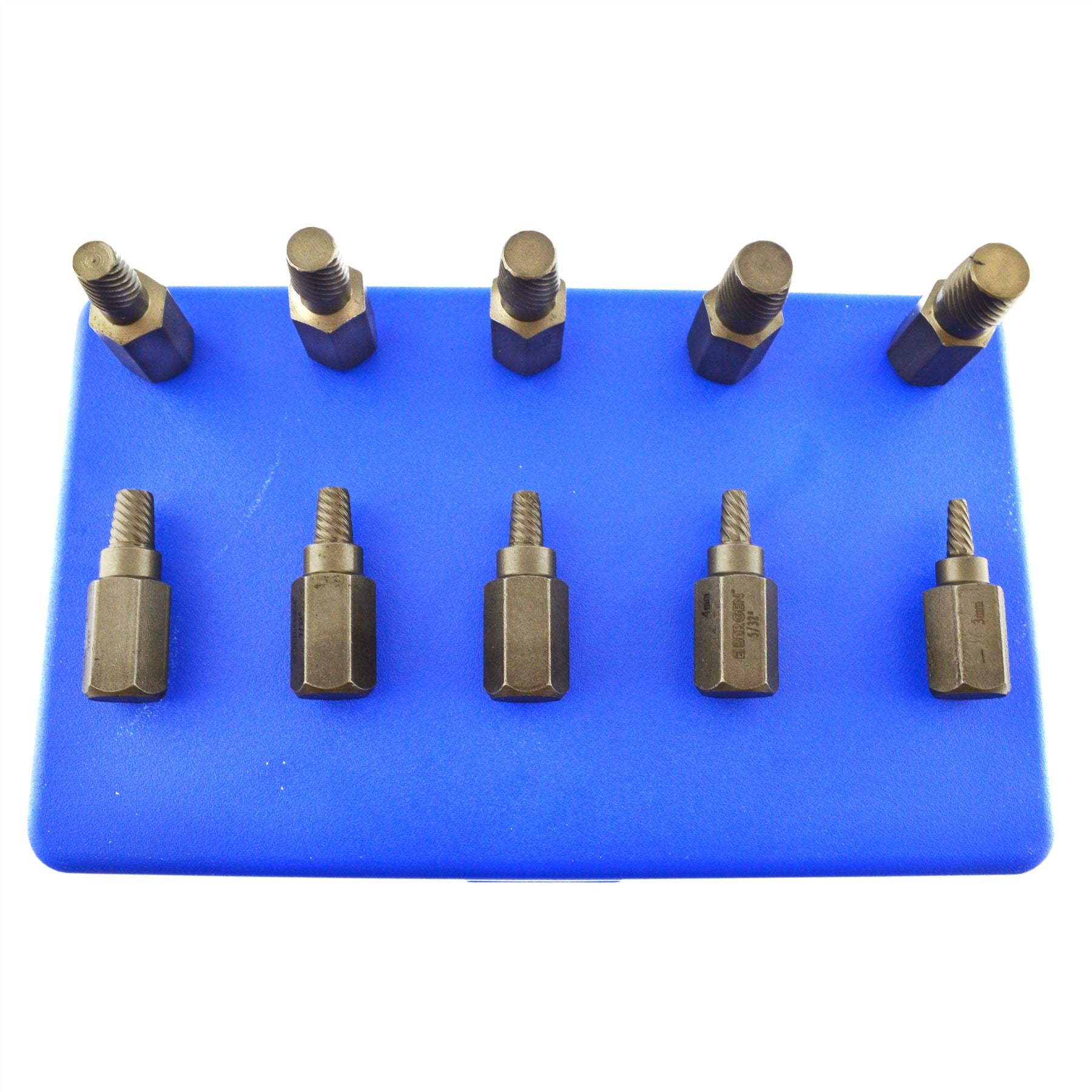 1/2" Screw Stud Extractor Remover Set Reverse Thread Easy Out 3-11mm 10pc AT077