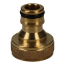 3/4" Brass Hose Connector Screw Tap Fitting Garden Water Pipe Quick Adaptor