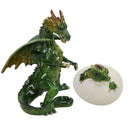 Standing Dragon & Egg Resin Fantasy Sculpture Statue Ornament Figurine Mythical