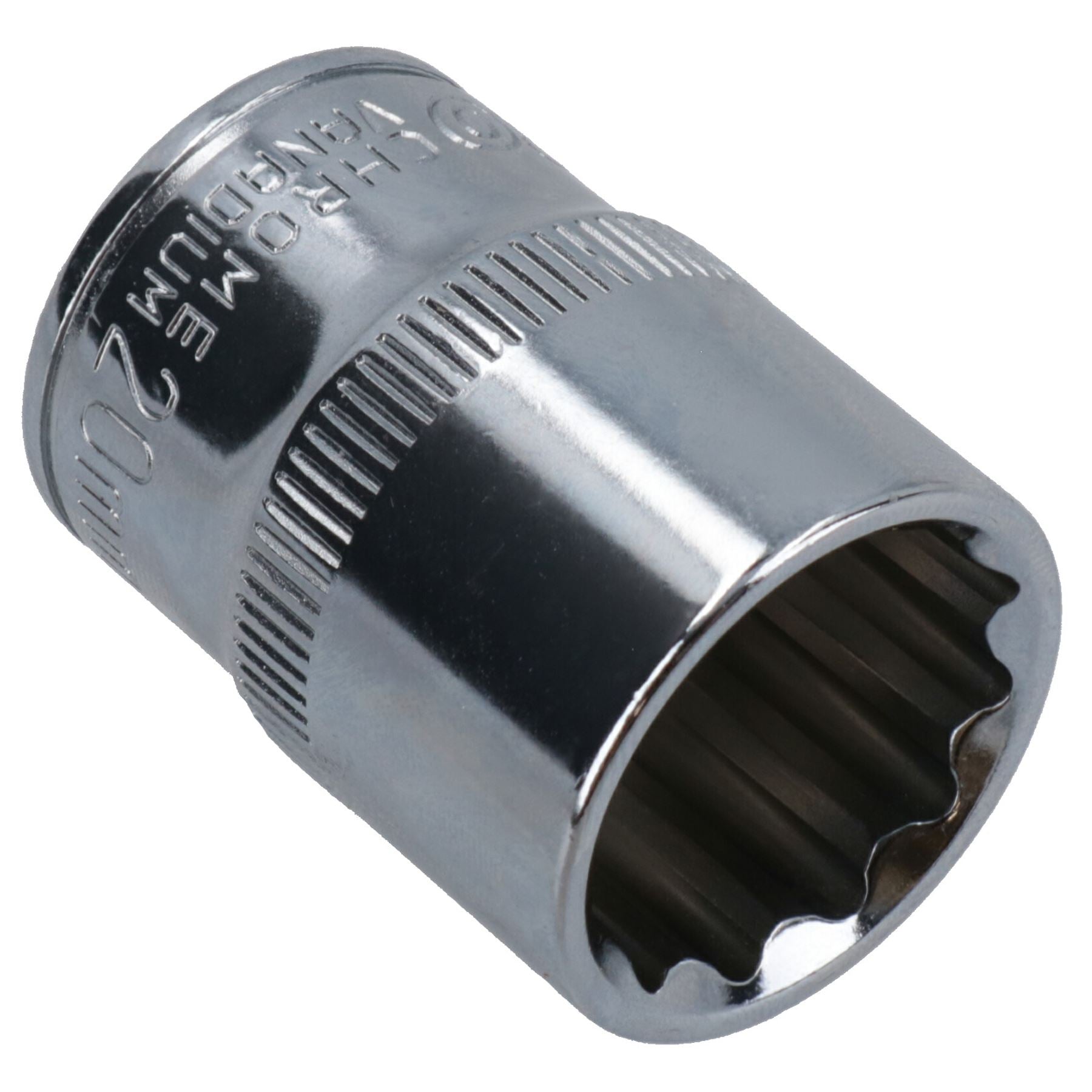 1/2in Drive Shallow Metric MM Socket 12 Sided Bi-Hex with Knurled Ring