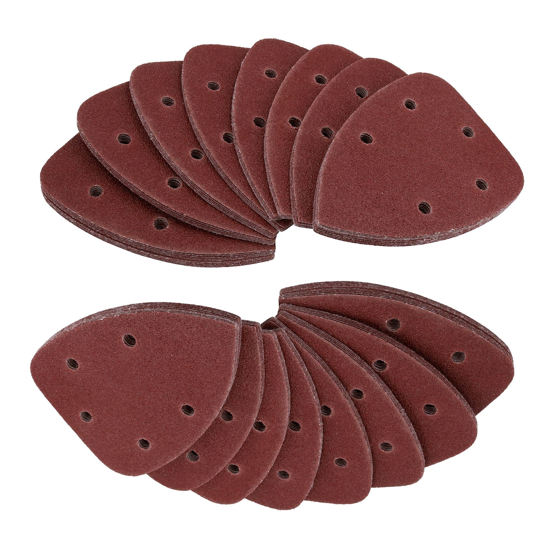 Hook and Loop 140mm Sanding Triangle pads Discs Mixed Grit 40 – 240