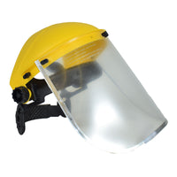 Safety Helmet Hat Forestry Gardening Chainsaw Protection Mesh & Clear Visor