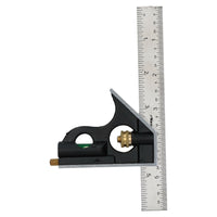 6" / 150mm Engineers Square Adjustable Combination Set Square + Spirit Level