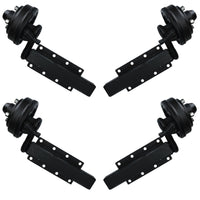 1400kg Braked Twin Axle Trailer Kit Suspension Brakes Wheels Mudguards Lights