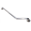 Angled Stainless Steel Grab bar Handle Support Rail Disability Aid 250mm x 590mm