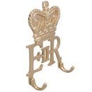 ER Coat Jacket Key Hanger / Rack 3 Hooks / Pegs Wall Hall House Queen Royal