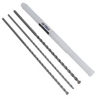 3pc Long Masonry Drills For Bricks Blocks Concrete Carbide Tips 400mm 8 -12mm