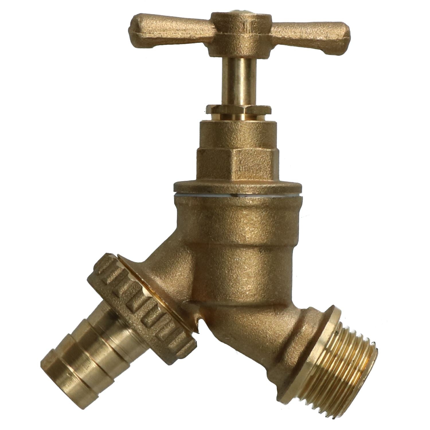 1/2" (15mm) Hose Union Bib Tap Brass Outdoor Water Supply Weather-Resistant