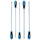 High Grade Extra Long Screwdriver Set 450mm Pozi Phillips Flat 5pc