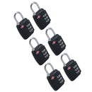 TSA Luggage Padlock Travel Lock 3 Digit Combination for Suitcases Black