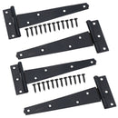 6” (150mm) Heavy Duty T Tee Hinges for Doors + Gates with Fixing Screws