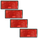 Red Large Rear Reflector 4 Pack Trailer Fence Gate Post Self-Adhesive TR212