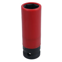 17mm Double Deep Impact Metric Alloy Wheel Nut Socket Thin Walled 1/2in Drive