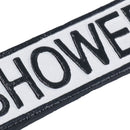 Shower Cast Iron Sign Plaque Door Wall House Home Gate Post Bathroom Hotel