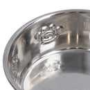 1 Heavy Duty Non Slip Silver Paw Bowl Dog Puppy Feed Food Water Bowl 16cm