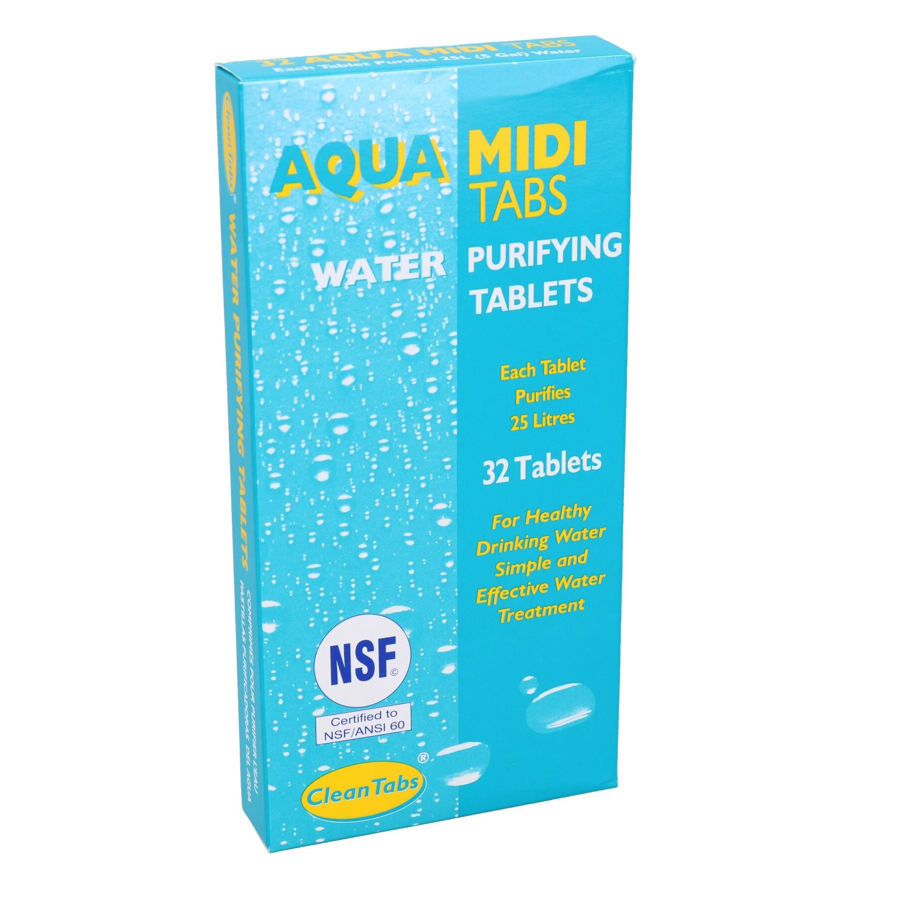 Aqua Midi Tabs 32 Water Purifying Tablets Motorhome Caravan Tank