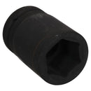 36mm Metric 3/4" or 1" Drive Deep Impact Socket 6 Sided With Step Up Adapter