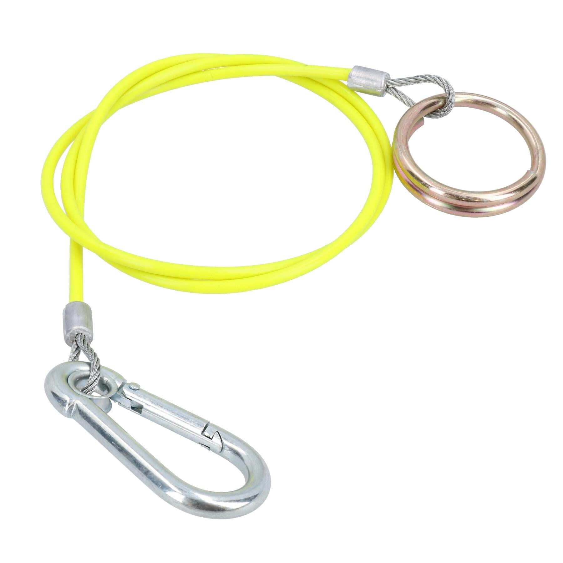 1m 3mm Braked Trailer Break Away cable (Yellow) TR028