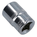 1/2in Drive Shallow Metric MM Socket 12 Sided Bi-Hex with Knurled Ring