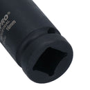 Extra Deep Long Metric MM Impact Socket 1/2" Drive 6 Sided Single Hex