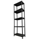 Heavy Duty 5 Tier Plastic Shelving Shelf Unit Home Office Storage 171 x 61 x 30cm