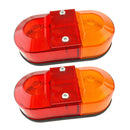 2 x Horse Box Light Trailer Combination Lamp Reflector Number Plate Rear (Pair)