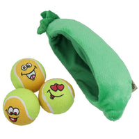 3 Medium Face Ball Engagement In A Pea Pod Dog Puppy Fun Fetch Dog Toy