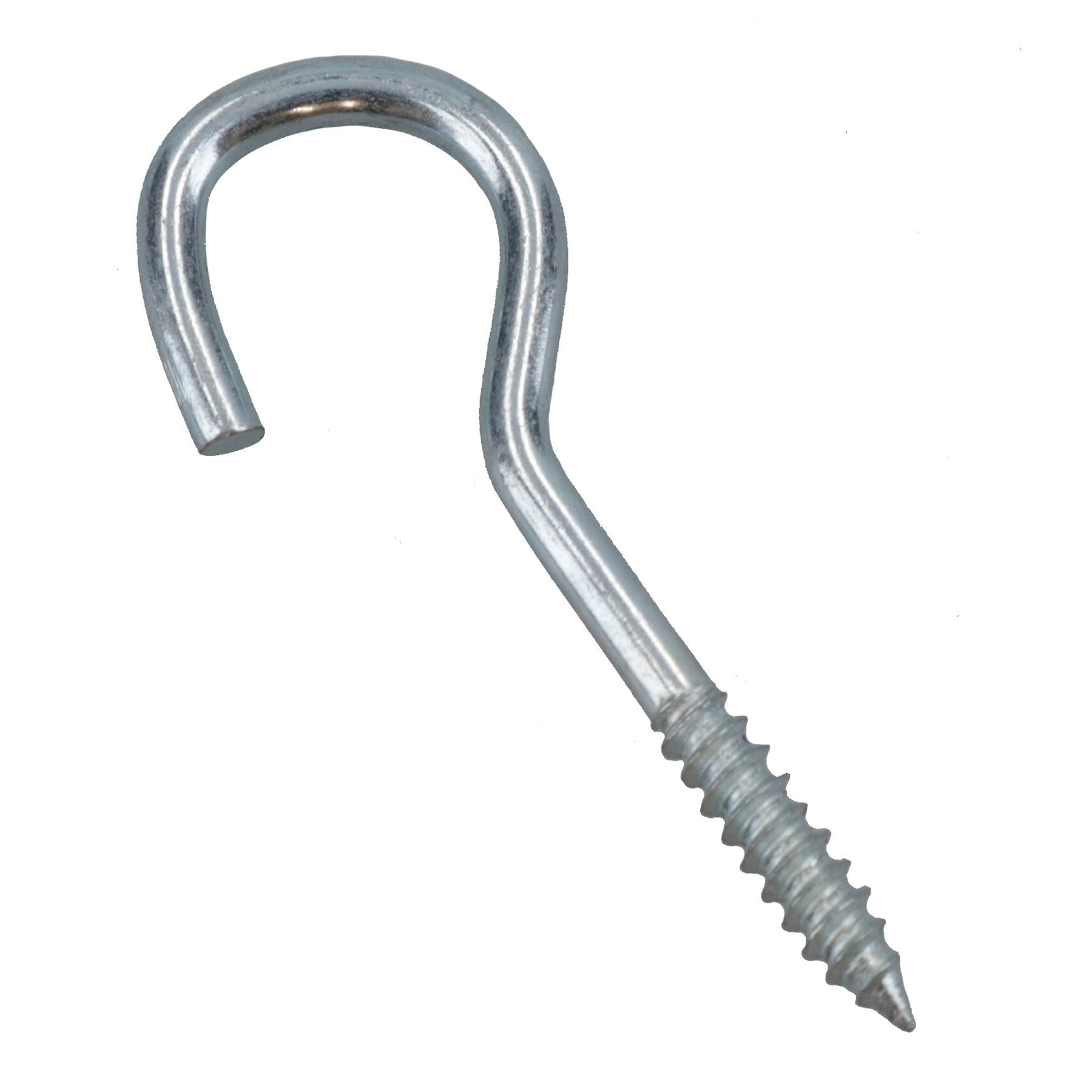 Screw Hook Fasteners Hangers Zinc Coated Finish 12mm Dia 45mm length