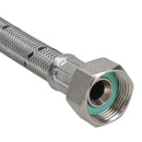 15mm or 22mm Easy Fit Braided Tap Connector Push fit Quick Release 300mm Long