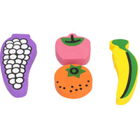 Small Animals Boredom Breaker Woodies Fruit Shaped Nibble Stix Toy 4pk