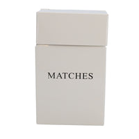 Cream Match Box Holder Long Matches Powder Coated Sheet Metal Fireplace