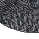 Small Smart Stylish Grey Tweed Dog Puppy Hat Cap With Dog Ear Slots