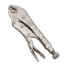 7.5” (185mm) Curved Jaw Locking Pliers Mole Grips with Ribbed Handles