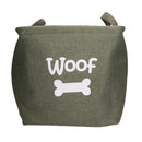 Forest Canvas Pet Dog Toy Storage Basket 33x7cm