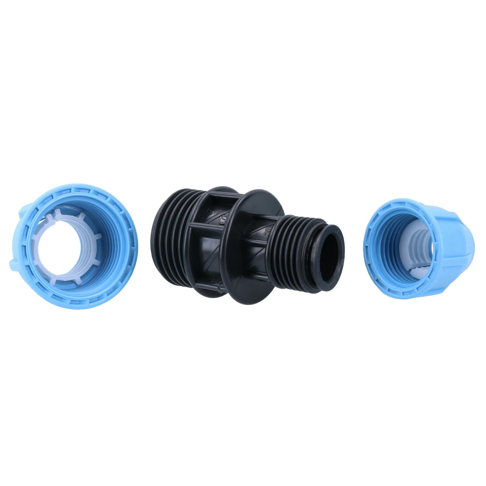 32mm x 20mm MDPE Reducing Coupler Pipe Union Cold Water System Fitting