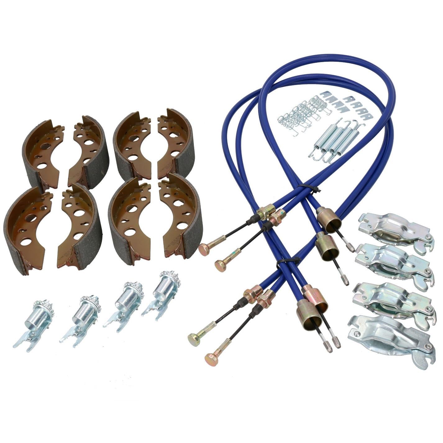 Brake Shoe & Cable Refurb Kit for Indespension Goods Trailer GT26106 GT26126