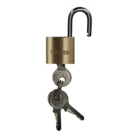 Brass Padlocks Heavy Duty Security Lock Chain Shed Garage Shackle 3 Keys