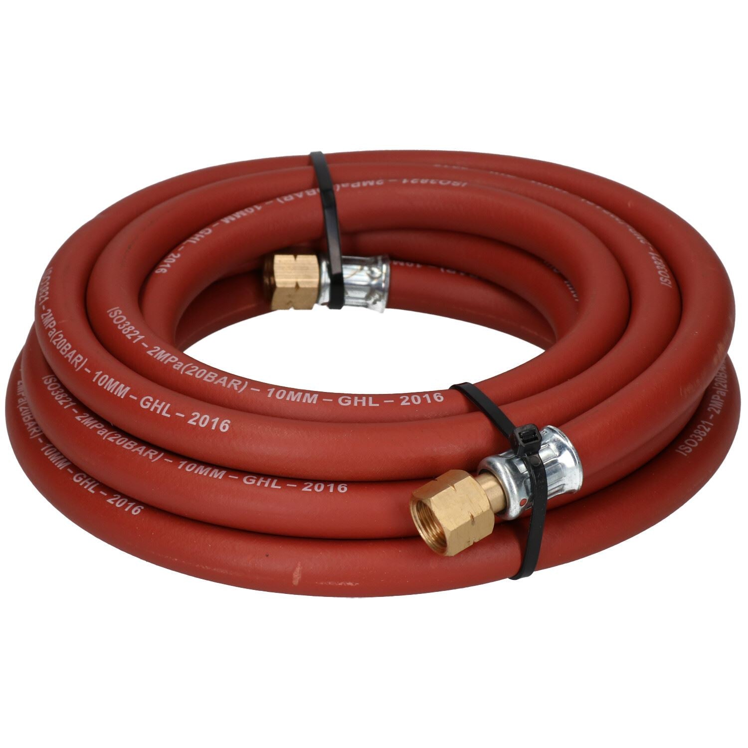 Single Acetylene Fitted Rubber Hose Pipe Cutting & Welding 10M 3/8" BSP Gas