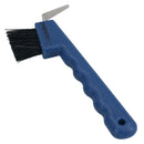 Durable Blue Horse Hoof Pick & Brush with Wave Grip Handle Stable Accessory