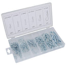 150pc Hair Pin Retaining R Clip Assortment Fastener Kit Lynch Pin 2.4mm – 4mm