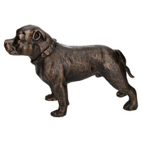 Pit Bull Terrier Dog Cast Iron Statue Figure Trophy Ornament Sculpture Staffy