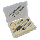 Micro Gas Adjustable Soldering Iron Terminal Set Butane Powered Electronics 8pc