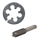 3/4" - 1" UNF Tap & Die Tungsten Steel Taper and 50mm Split Die