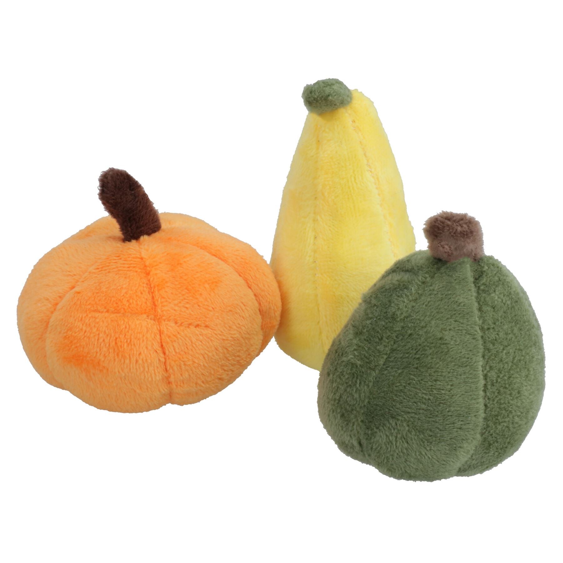 3PC Dog Puppy Small Halloween Gift Plush Squeaky Mini Pumpkin Play Toys