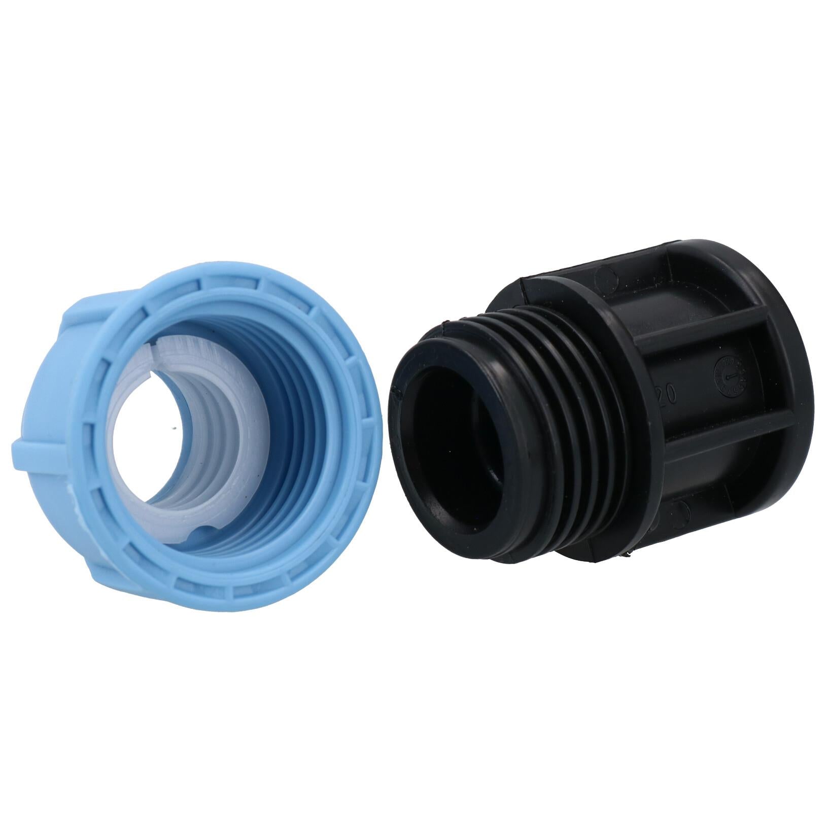 20mm MDPE End Stop Water Pipe Cap Shut-Off Compression Fitting Coupling